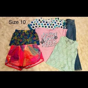 Girls Spring/Summer Clothing Lot Size 10
